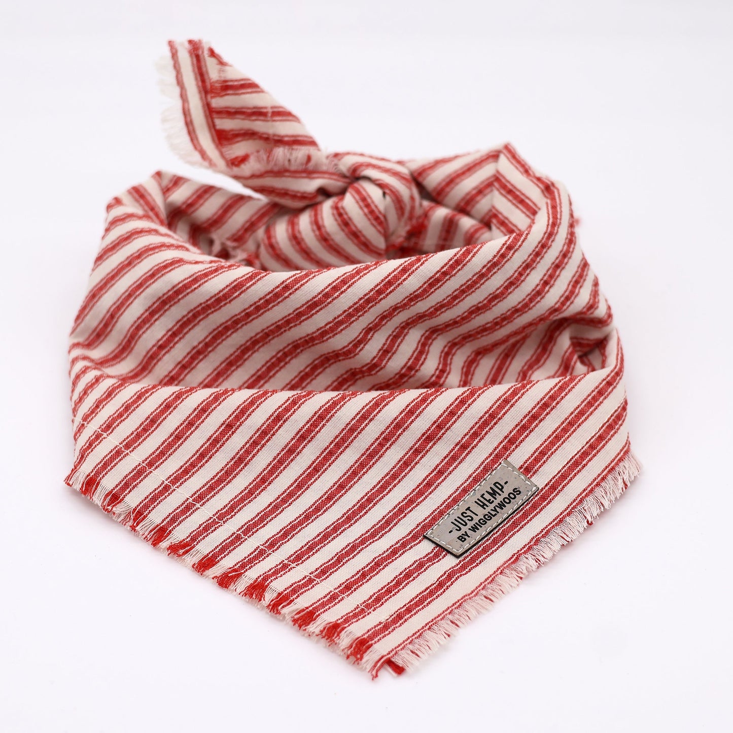 Fringe Candy-Striped Dog Bandana by Wigglywoos