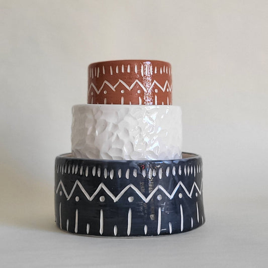 Enthic Ceramic Dog Bowl by Mutt Dog & Co.